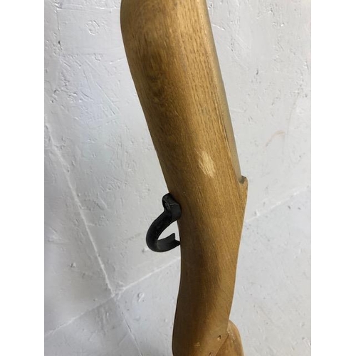 231 - Decorative or shop display, carved wooden blunder buss approximately 99cm long