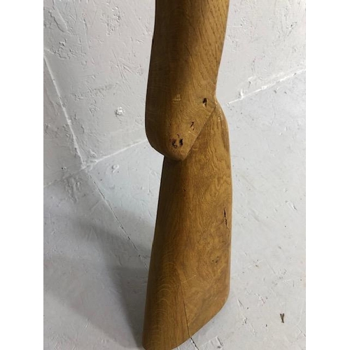 231 - Decorative or shop display, carved wooden blunder buss approximately 99cm long