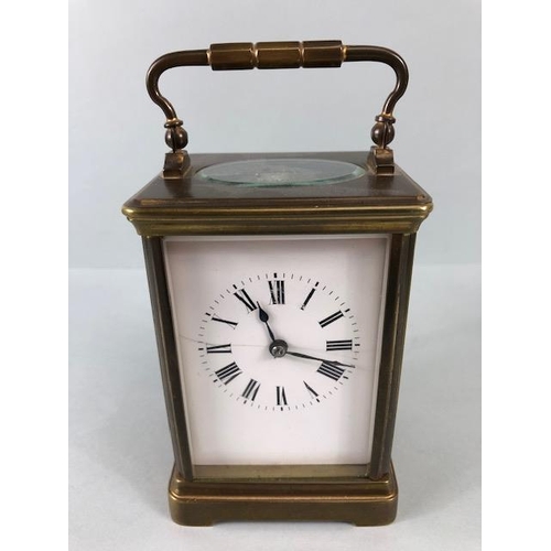 233 - Elliot Mahogany Mantle clock and a French Carriage clock