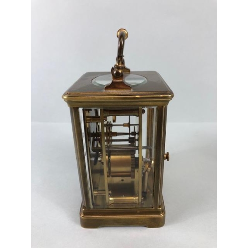 233 - Elliot Mahogany Mantle clock and a French Carriage clock