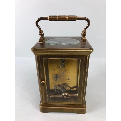 233 - Elliot Mahogany Mantle clock and a French Carriage clock