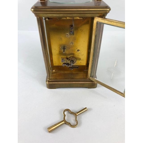 233 - Elliot Mahogany Mantle clock and a French Carriage clock