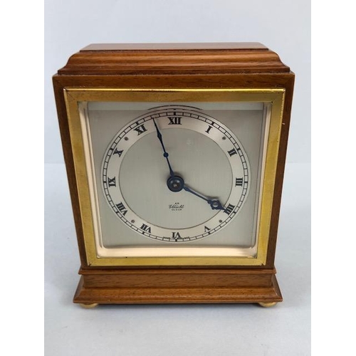 233 - Elliot Mahogany Mantle clock and a French Carriage clock