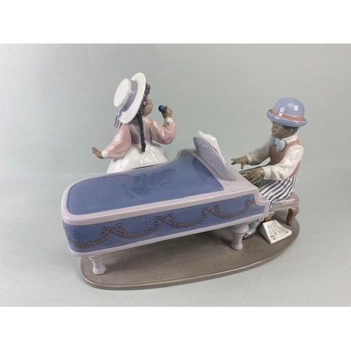 242 - Lladro porcelain figure 05930 jazz duo in original box