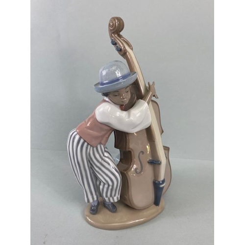 243 - Lladro, collection of china figures from the Jazz collection, 058833, Jaz Sax, 010.05832, Jazz Horn,... 