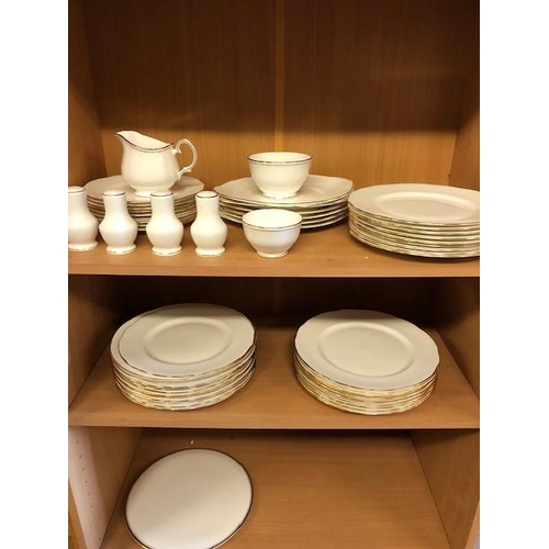 248 - Vintage China,quantity of white with gilt edged Duuchess table ware, comprising of 20 dinner Plates,... 