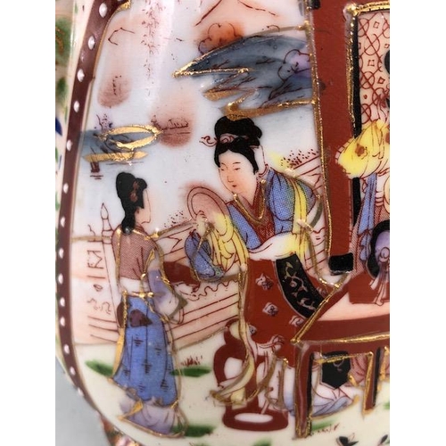 266 - Collectable China, Staffordshire pottery novelty water jug of Nell Gwyn, and a Chinese coffee pot wi... 