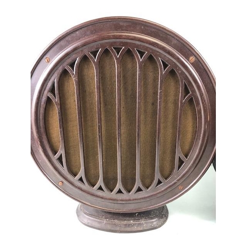 271 - Vintage Radio speaker, art Decco round wooden Trioiron type VA, App No,A6677 Valencia, approximately... 