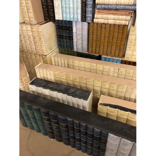 276 - Shop display / interiors interest, large quantity of moulded resin Faux book spines, make your own l... 