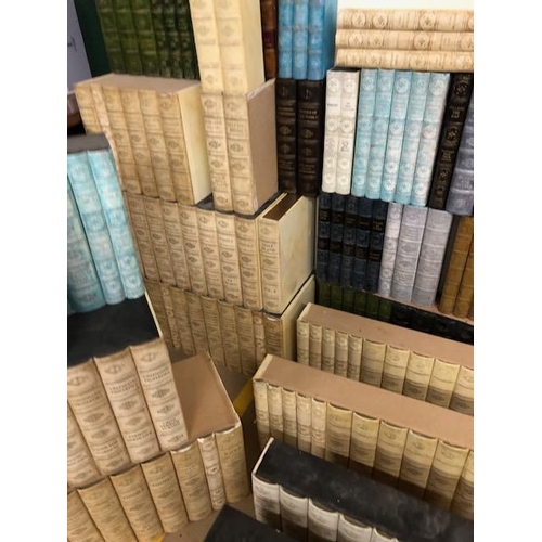 276 - Shop display / interiors interest, large quantity of moulded resin Faux book spines, make your own l... 