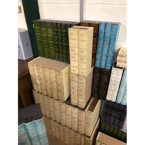 276 - Shop display / interiors interest, large quantity of moulded resin Faux book spines, make your own l... 