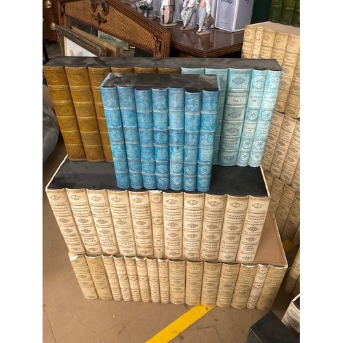 276 - Shop display / interiors interest, large quantity of moulded resin Faux book spines, make your own l... 