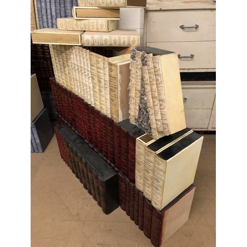 276 - Shop display / interiors interest, large quantity of moulded resin Faux book spines, make your own l... 