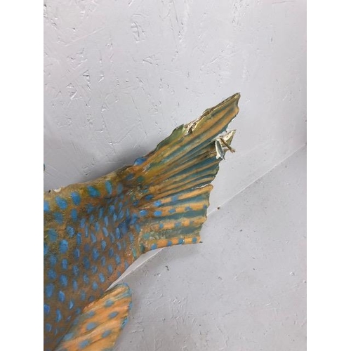 289 - Shop interior decorator display item, large oversized tropical reef fish, of composite material, app... 