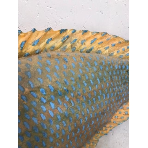 289 - Shop interior decorator display item, large oversized tropical reef fish, of composite material, app... 