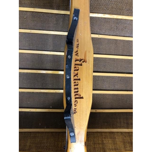 294 - Hand built Canoe by Flaxland open canoe made using all natural products, wooden frame covered woven ... 