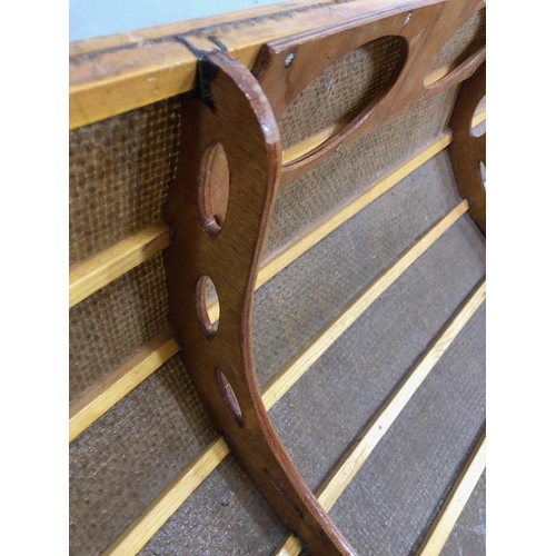 294 - Hand built Canoe by Flaxland open canoe made using all natural products, wooden frame covered woven ... 