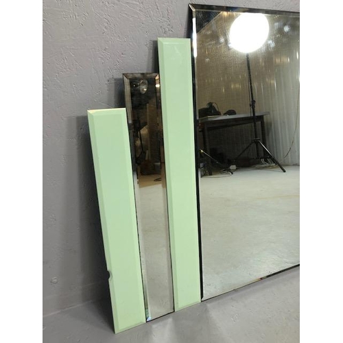 329 - Art Deco style mirror (chip to one side see pics) approx 125 x 75cm