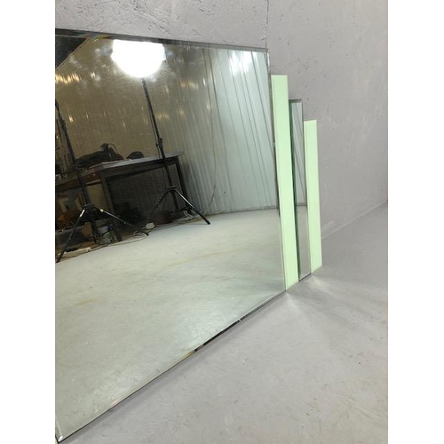 329 - Art Deco style mirror (chip to one side see pics) approx 125 x 75cm