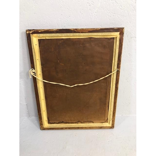 332 - Gilt framed mirror with Bevel edge approx 59 x 47cm