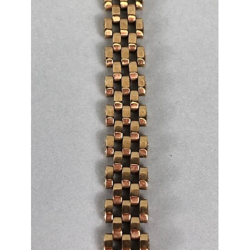 34 - 9ct gold watches, Ladies Rotary  dress bracelet watch with MOP dial winds and runs approximately 19c... 