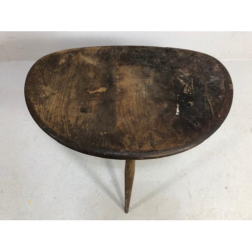 345 - Vintage Ercol pebble design  side or  occasional table approximately 67 x 44cm