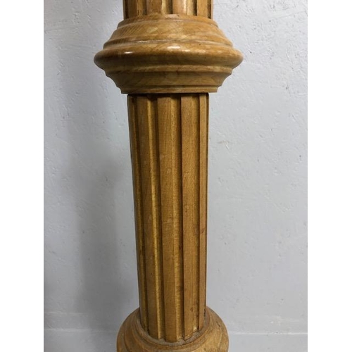 354 - Pine Turned plant stand or torchiere approx 102cm tall