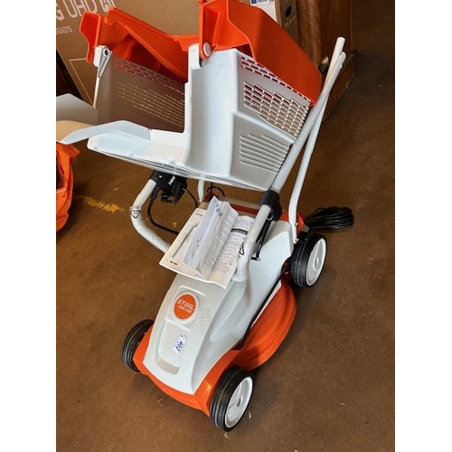 Unused as new STIHL RME 235 electric lawnmower with instructions