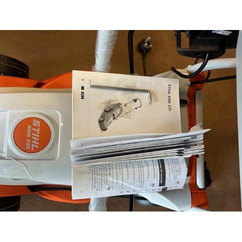 Unused as new STIHL RME 235 electric lawnmower with instructions