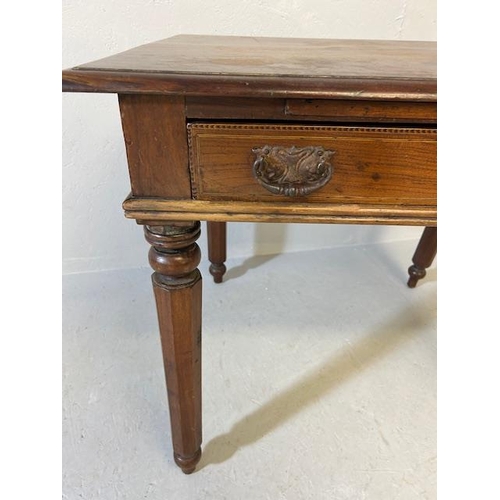 405 - Antique Furniture, 19th century mahogany Campaign desk, the top with concealed pull out easel writin... 