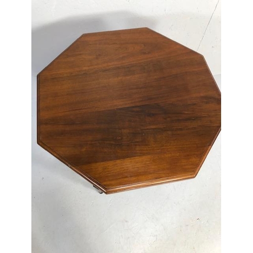 422 - Antique furniture, Edwardian mahogany Octagonal occasional table approximately 61 x 70 cm