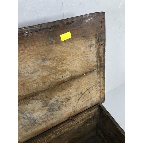 427 - Antique Furniture late 18th early 19th Century Oak and Elm Coffer / Chest approximately 126 x 60 x 5... 