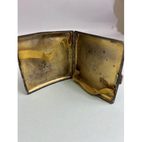 79 - Silver hallmarked cigarette case hallmarked for Birmingham by maker William Neale approx 77g