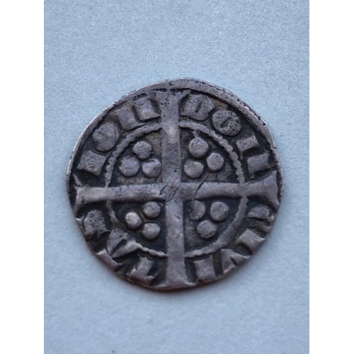 115 - Antique coin, Edward III silver penny hammered coin approximately 18mm