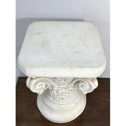 137 - Marble style display Plinth (composite) approx 41.5cm tall