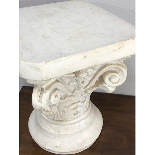 137 - Marble style display Plinth (composite) approx 41.5cm tall