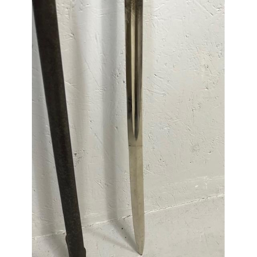 146 - Military Interest, British Victorian 1821 pattern sword for Officers  WEST YORK  ARTILLERY , steel 3... 