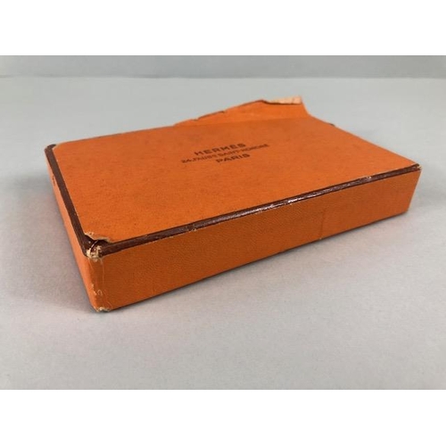 151 - Vintage Hermes Paris, two packs of playing cards in their orange outer carton stamped HERMES PARIS,