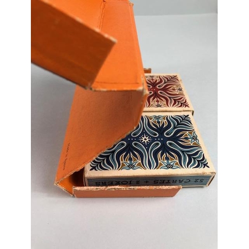 151 - Vintage Hermes Paris, two packs of playing cards in their orange outer carton stamped HERMES PARIS,