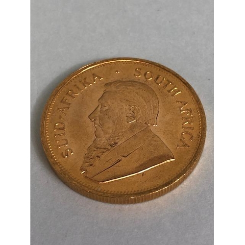 16 - Full Gold Krugerrand 1oz of fine gold 1974