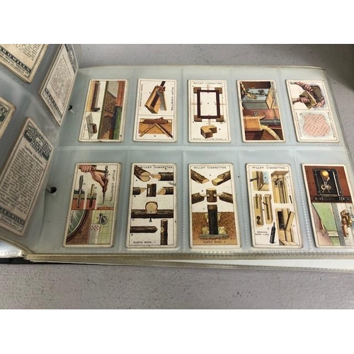 162 - Collection of Cigarette and Tea cards contained in 4 albums, to include, John Player , Wills Ltd, Br... 