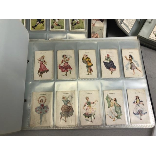 162 - Collection of Cigarette and Tea cards contained in 4 albums, to include, John Player , Wills Ltd, Br... 