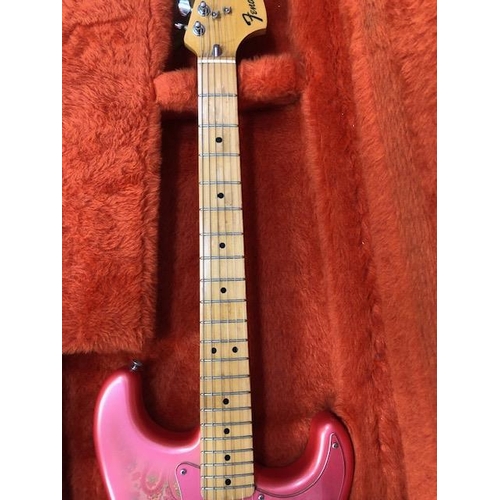 163 - Vintage Guitar, 1980s Electric Fender Stratocaster, Pink Paisley design body serial number E912504, ... 