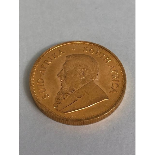 17 - Full Gold Krugerrand 1oz of fine gold 1974