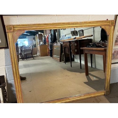 189 - Large Gilt Framed mirror with panel back approx 140 x 114cm