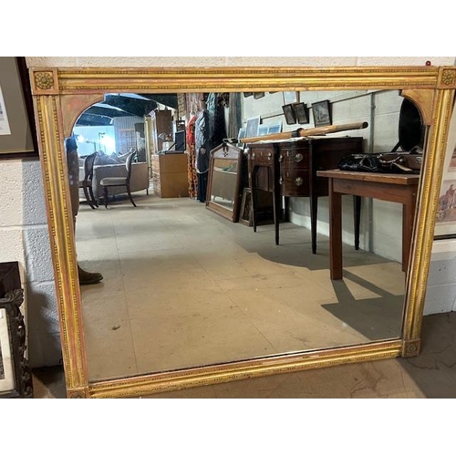 189 - Large Gilt Framed mirror with panel back approx 140 x 114cm