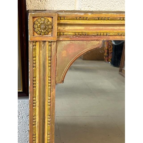 189 - Large Gilt Framed mirror with panel back approx 140 x 114cm