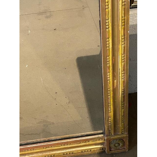 189 - Large Gilt Framed mirror with panel back approx 140 x 114cm