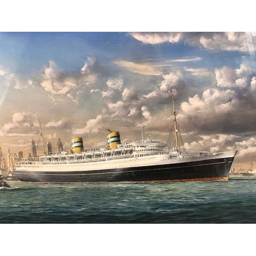 199 - Shipping interest, collection of limited edition ship prints all unframed 4 in total including Atlan... 