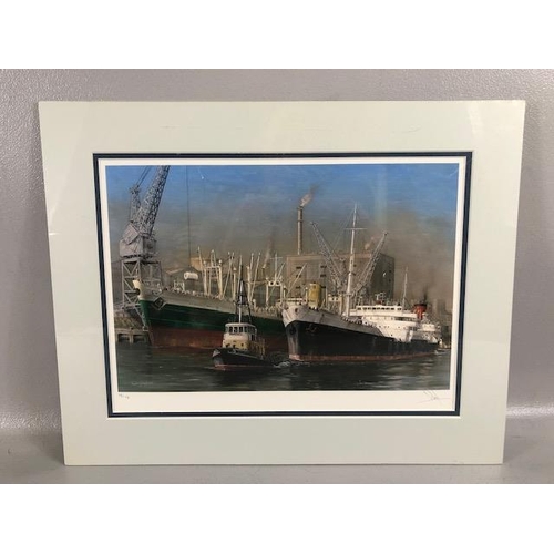 199 - Shipping interest, collection of limited edition ship prints all unframed 4 in total including Atlan... 